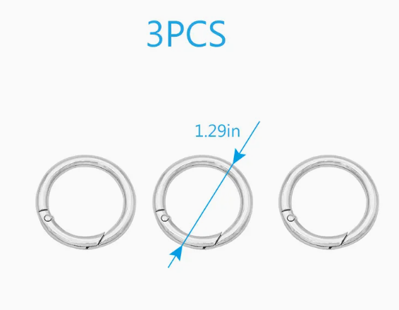 Silver Snap Clips for handbag