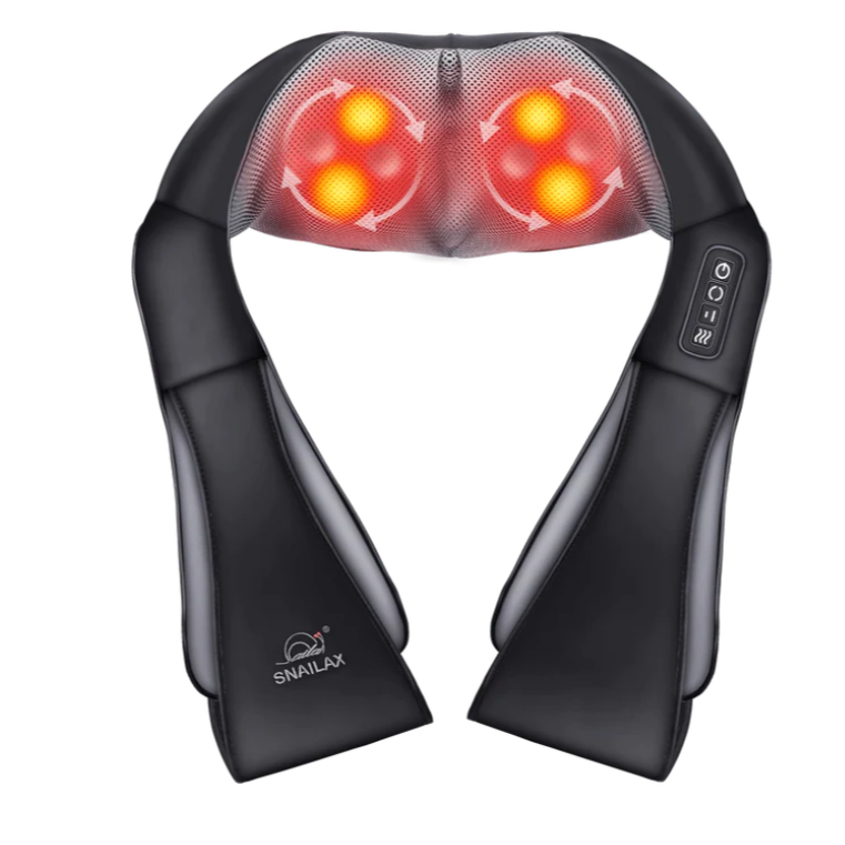 Shiatsu Neck Massager with Heat AND ROLLER >>