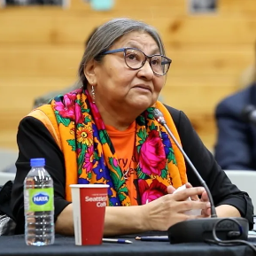 Elder Mary Pia Benuen, Labrador's 1st Innu nurse, tells inquiry her family fought the system