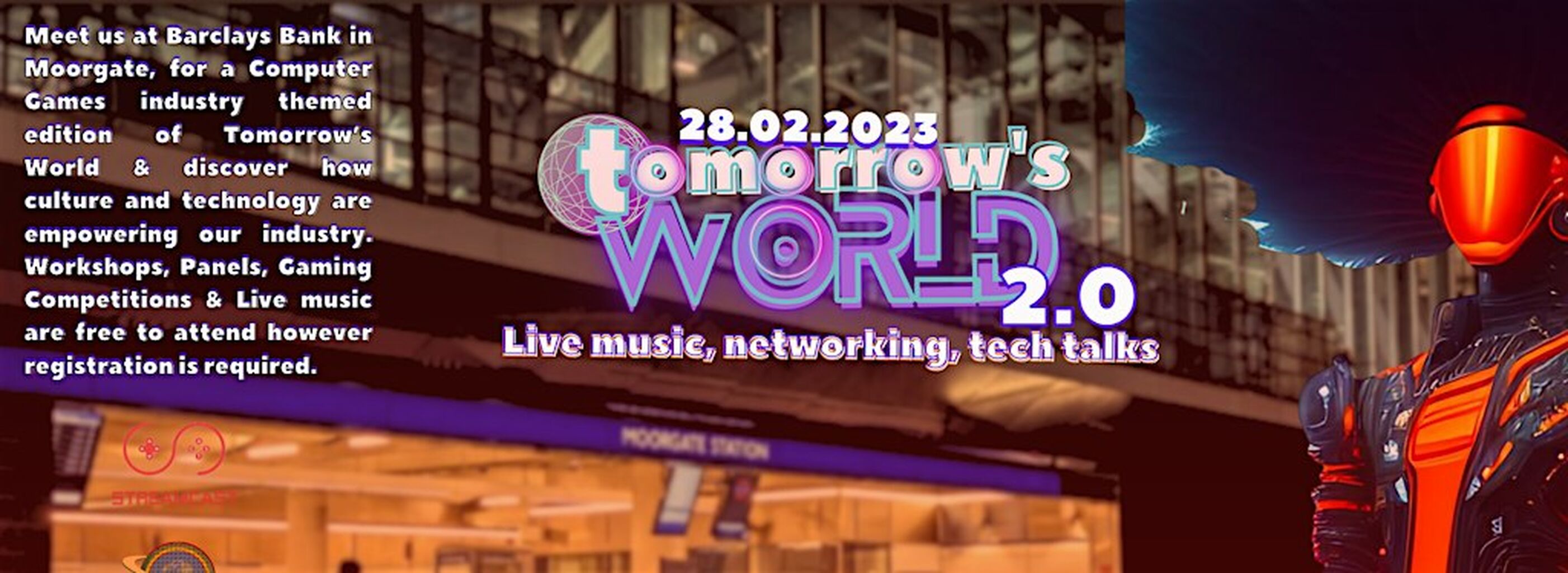 Tomorrow's World 2.0: Music, Networking, TechTalks