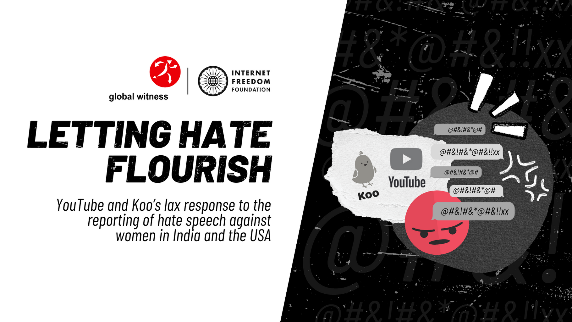 [Report] Letting Hate Flourish: YouTube and Koo's lax response to the reporting of hate speech against women in India and the US