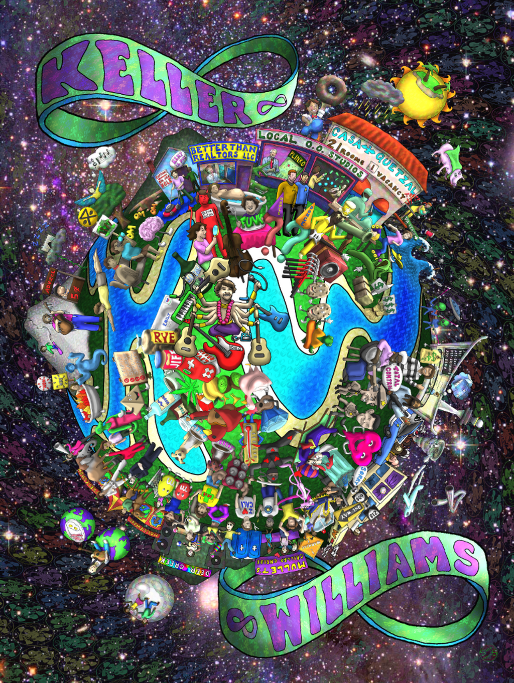 101 Keller Songs Poster benefiting Conscious Alliance