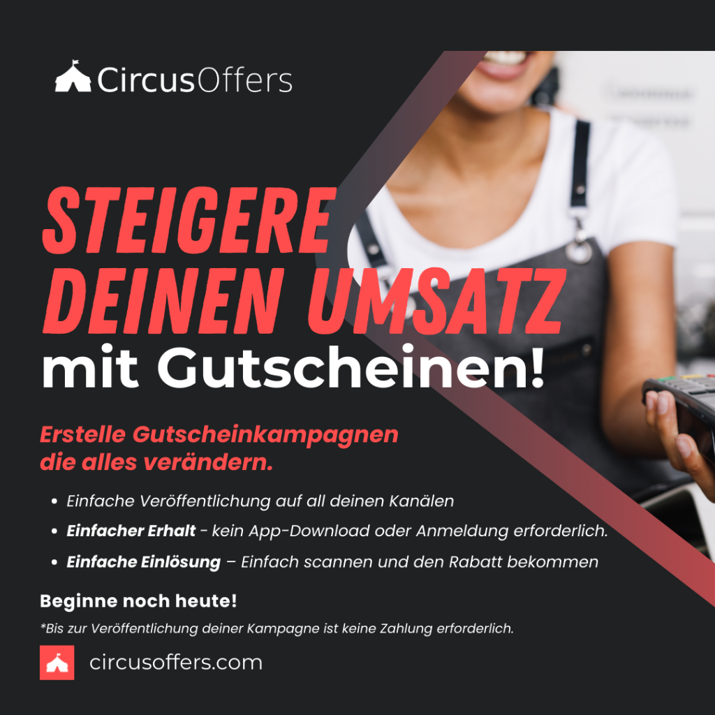 Steigere deinen Umsatz mit Gutscheinen!