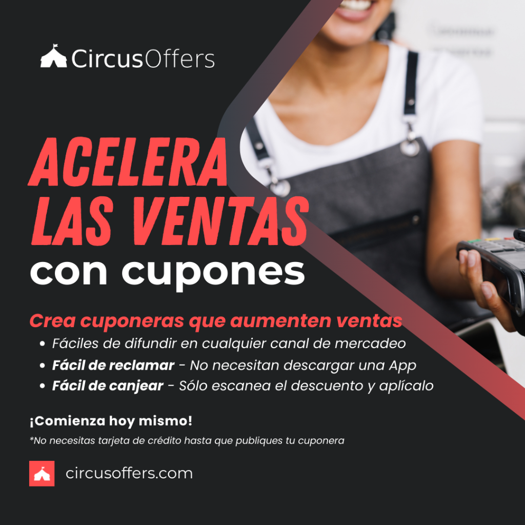 Acelera las ventas con cupones