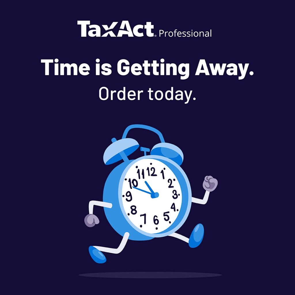 Time is Getting Away... Order Today!