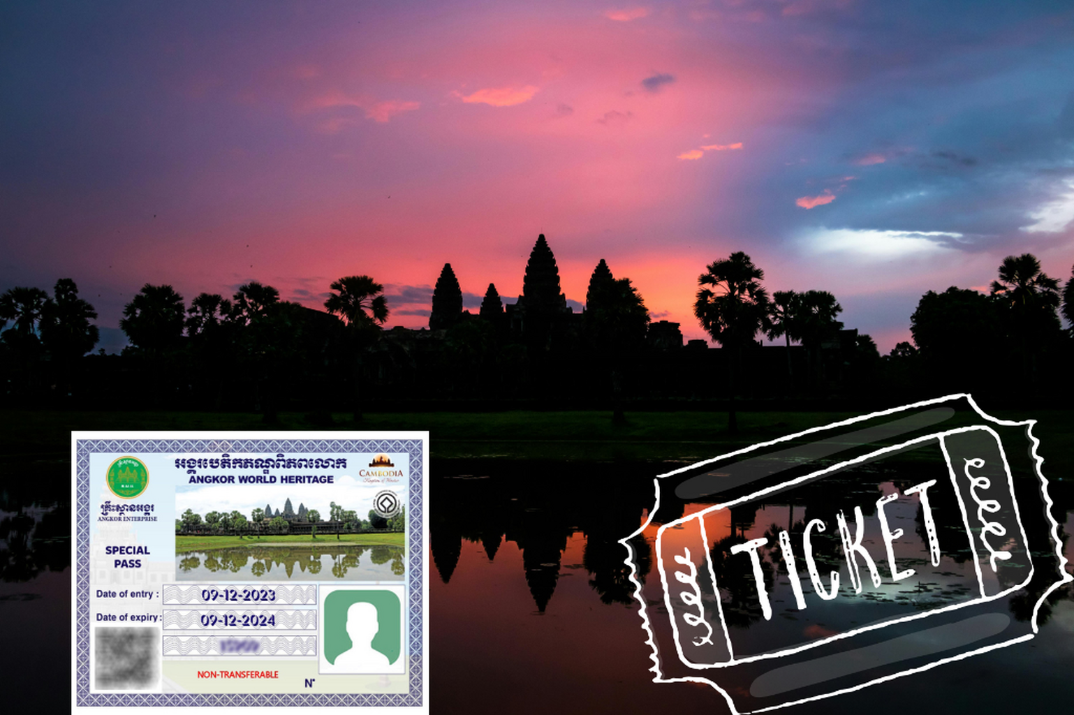 Official Angkor Pass/Ticket - Angkor Enterprise&reg;