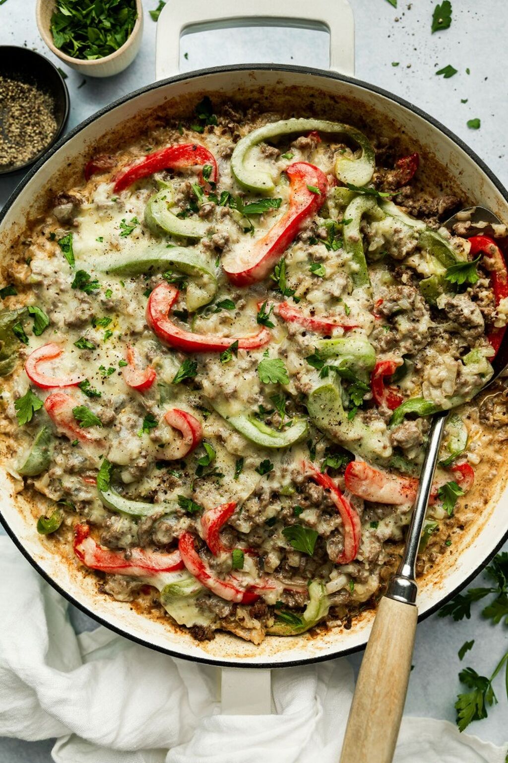Philly Cheesesteak Casserole