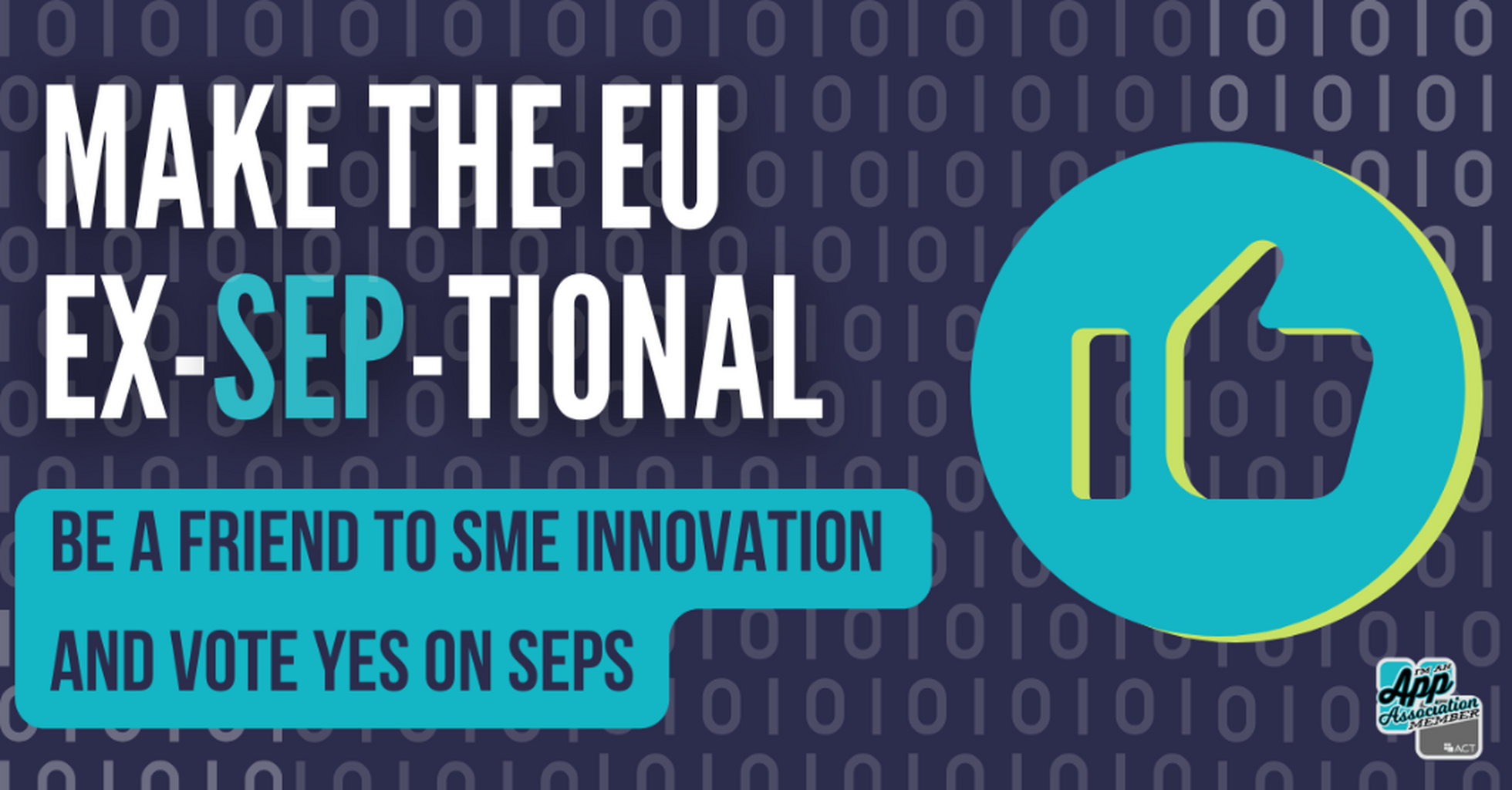 Make the EU ex-SEP-tional: Be a friend to SME innovation and vote yes on the EU SEP Regulation