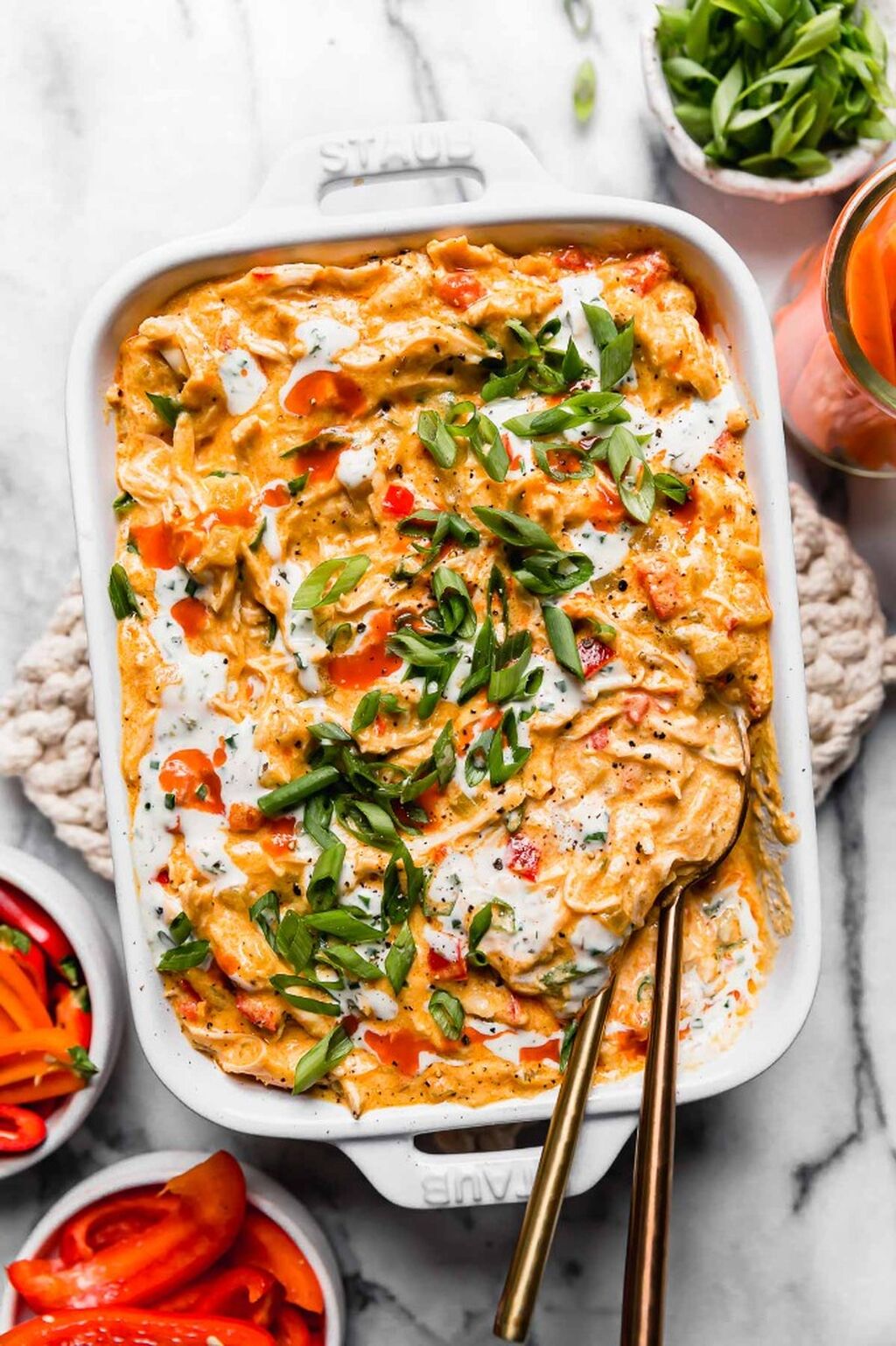 Crockpot Buffalo Chicken Dip