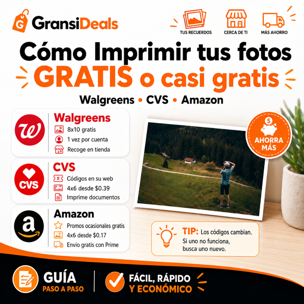 C&oacute;mo Imprimir tus fotos Gratis o Casi Gratis
