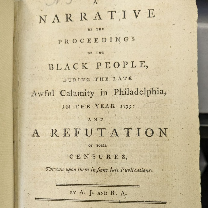 The Library Company&lsquo;s Relationship with the Free Black Community in Philadelphia