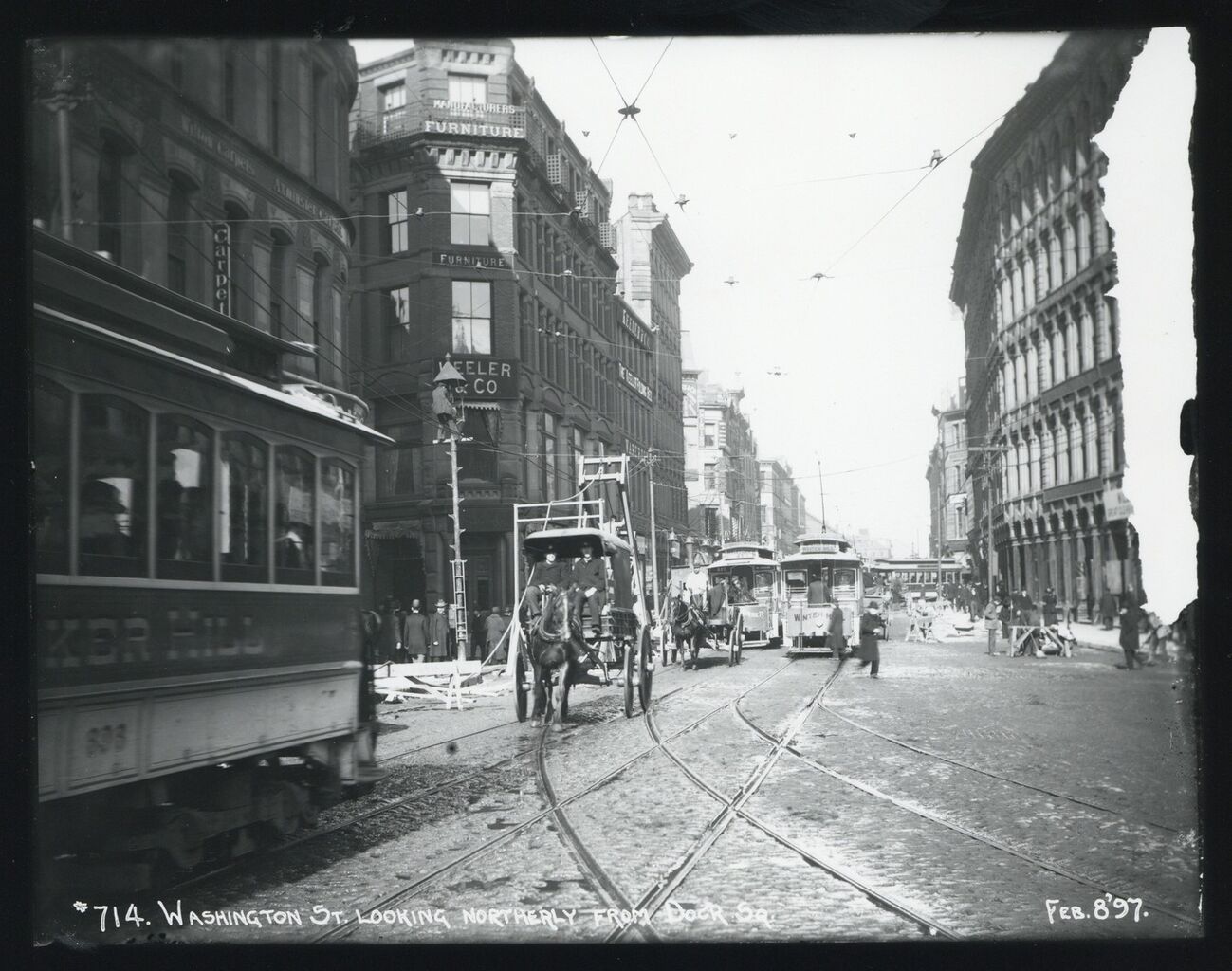 Washington Street looking northerly from Dock Square