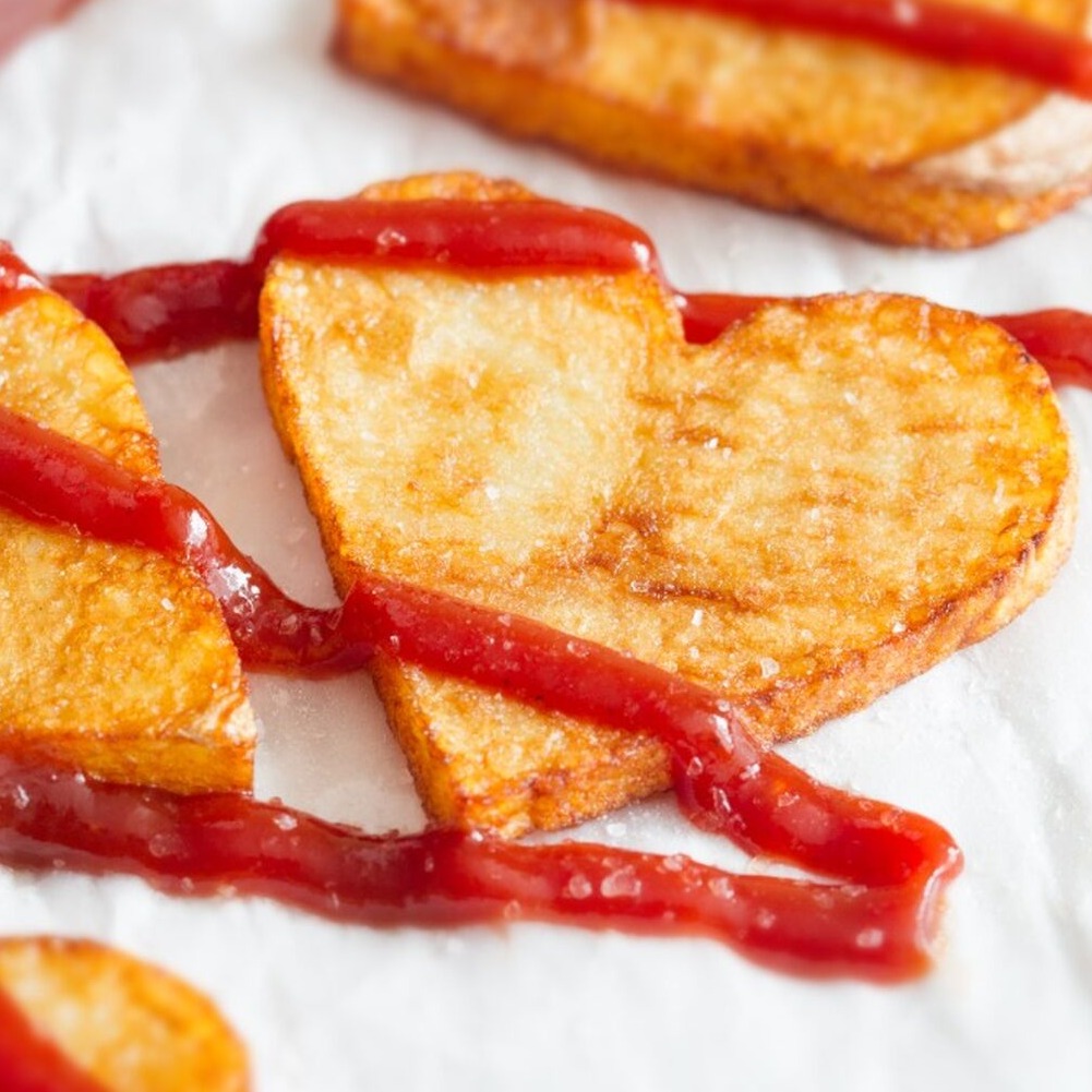 Valentine's Day Roasted Potato Hearts