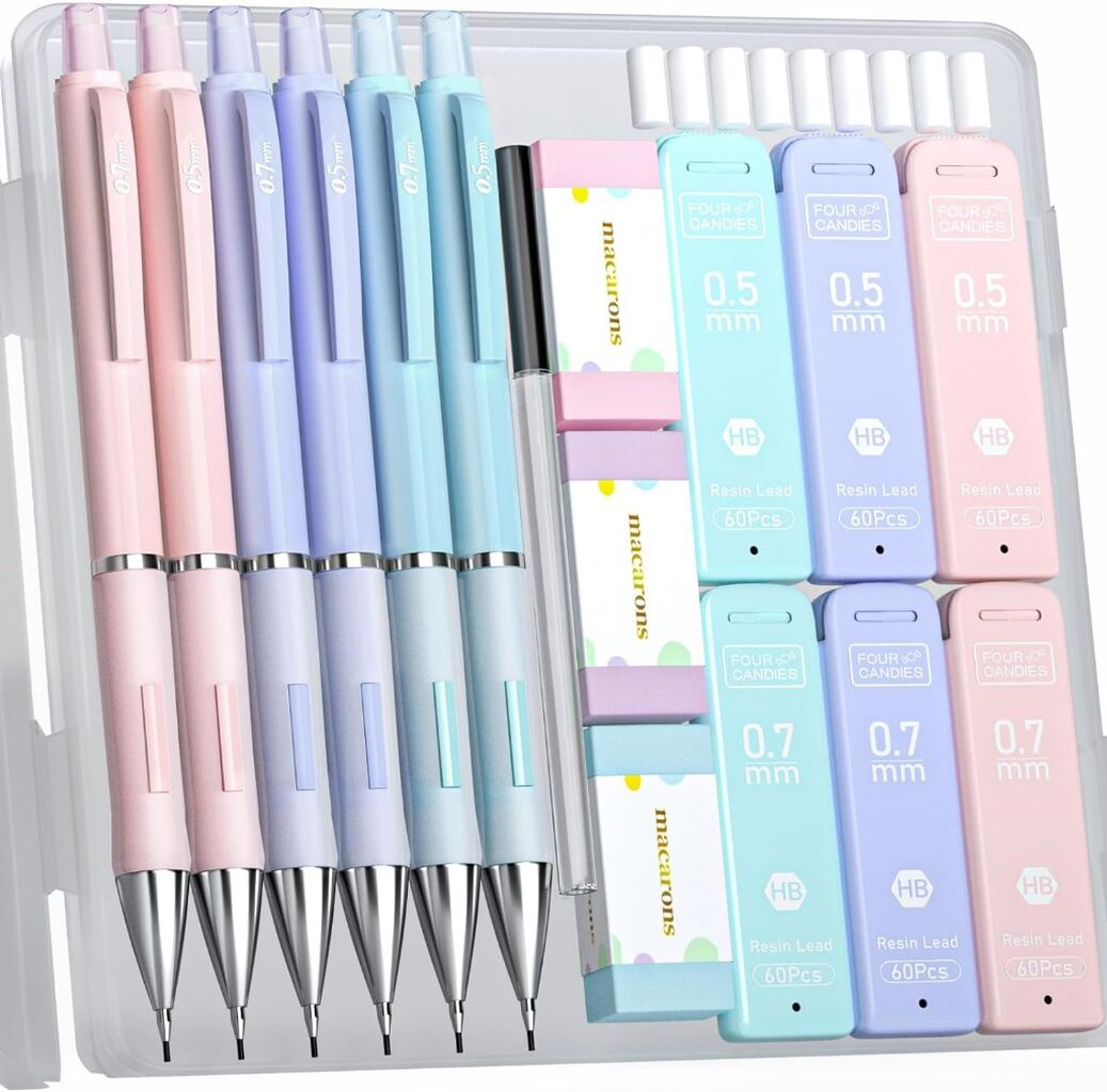 our Candies Pastel Mechanical Pencil Set