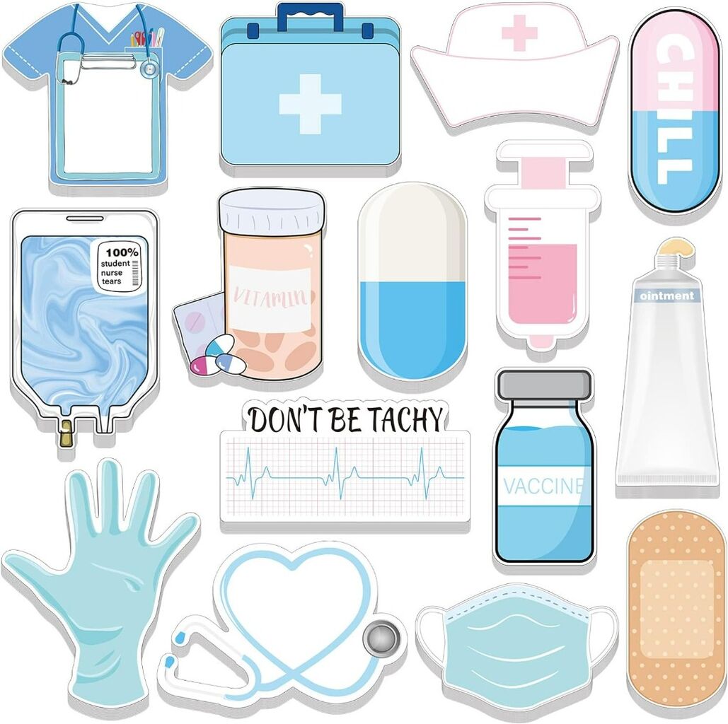 sticky notes buat yang bosan - Mini Funny Nurse Sticky Notes Nursing Student Essentials Medical Themed