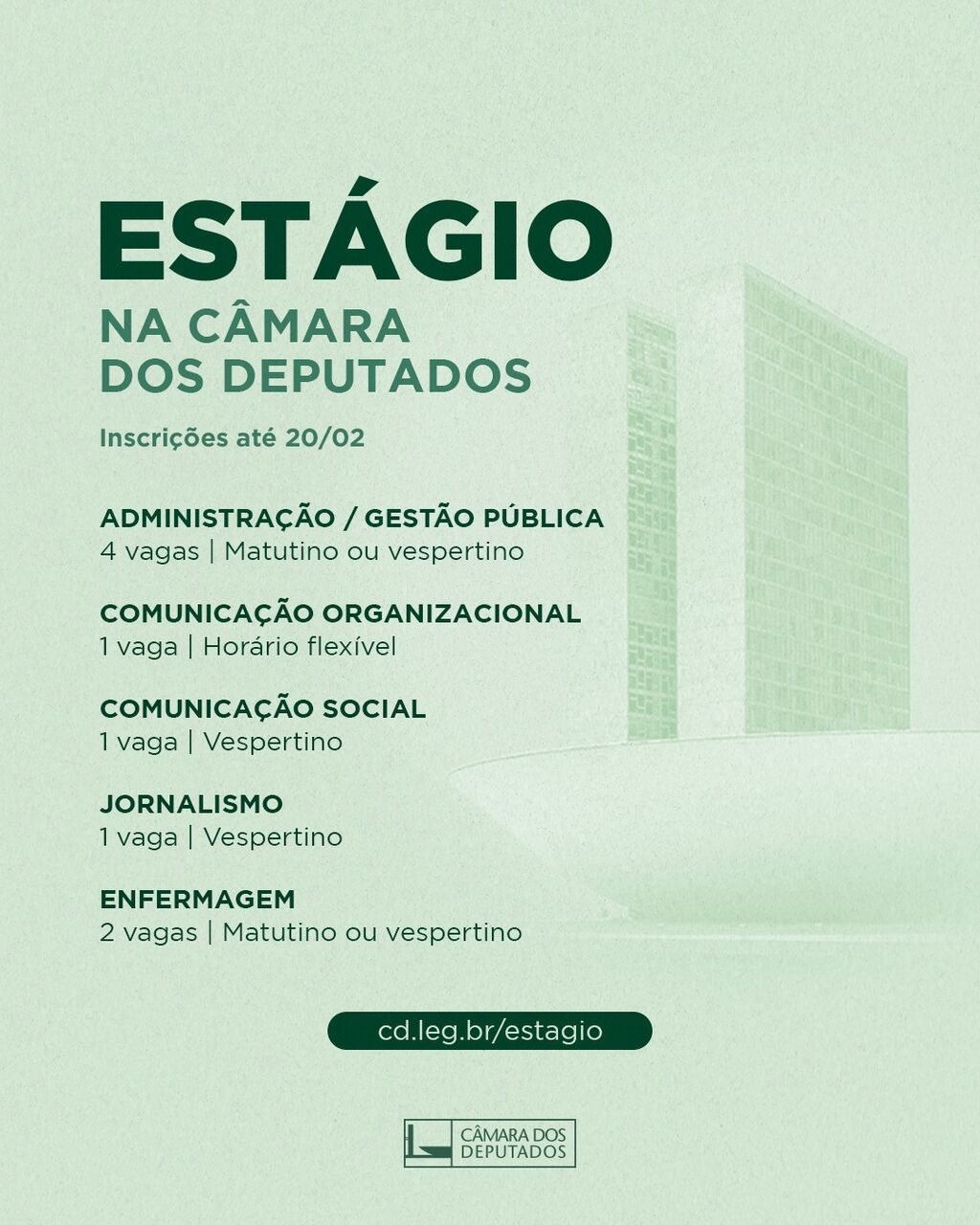 Est&aacute;gio na C&acirc;mara