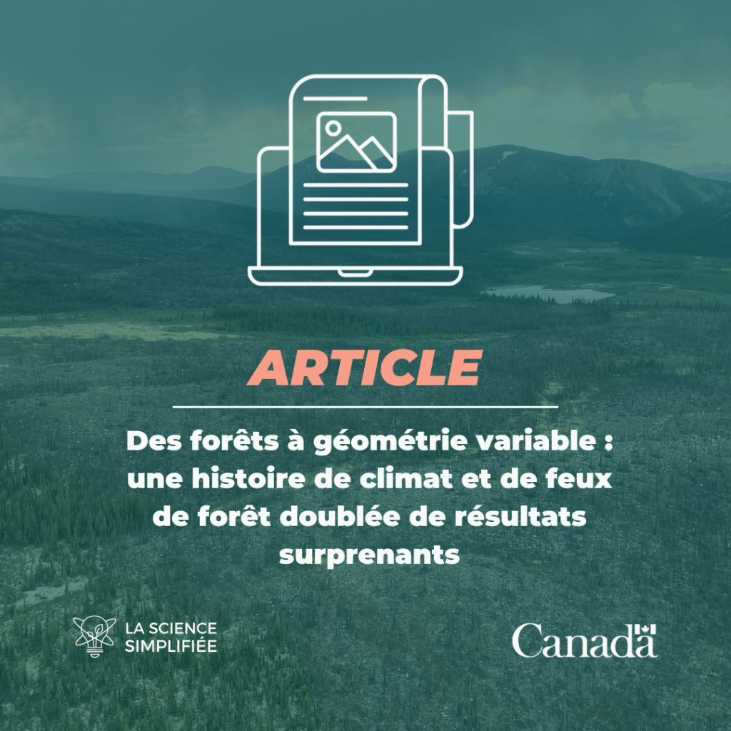 Des for&ecirc;ts &agrave; g&eacute;om&eacute;trie variable : une histoire de climat et de feux de for&ecirc;t doubl&eacute;e de r&eacute;sultats surprenants