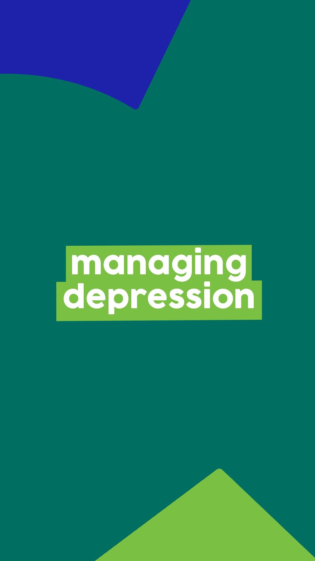 managing depression