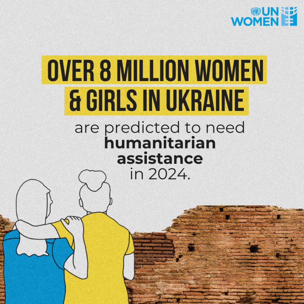 PRESS RELEASE: Over 8 million women and girls in Ukraine will need humanitarian assistance in 2024