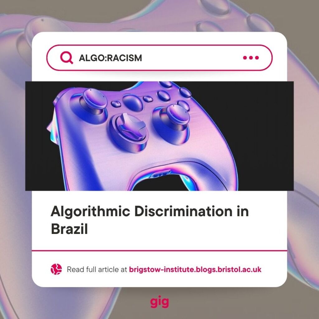 Algo:racism blogpost at bridgstow institute