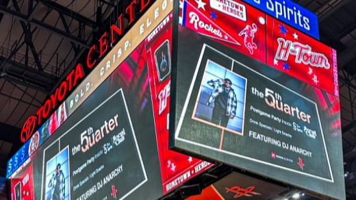 50 Cent's lounge for Houston Rockets Game (Toyota center)