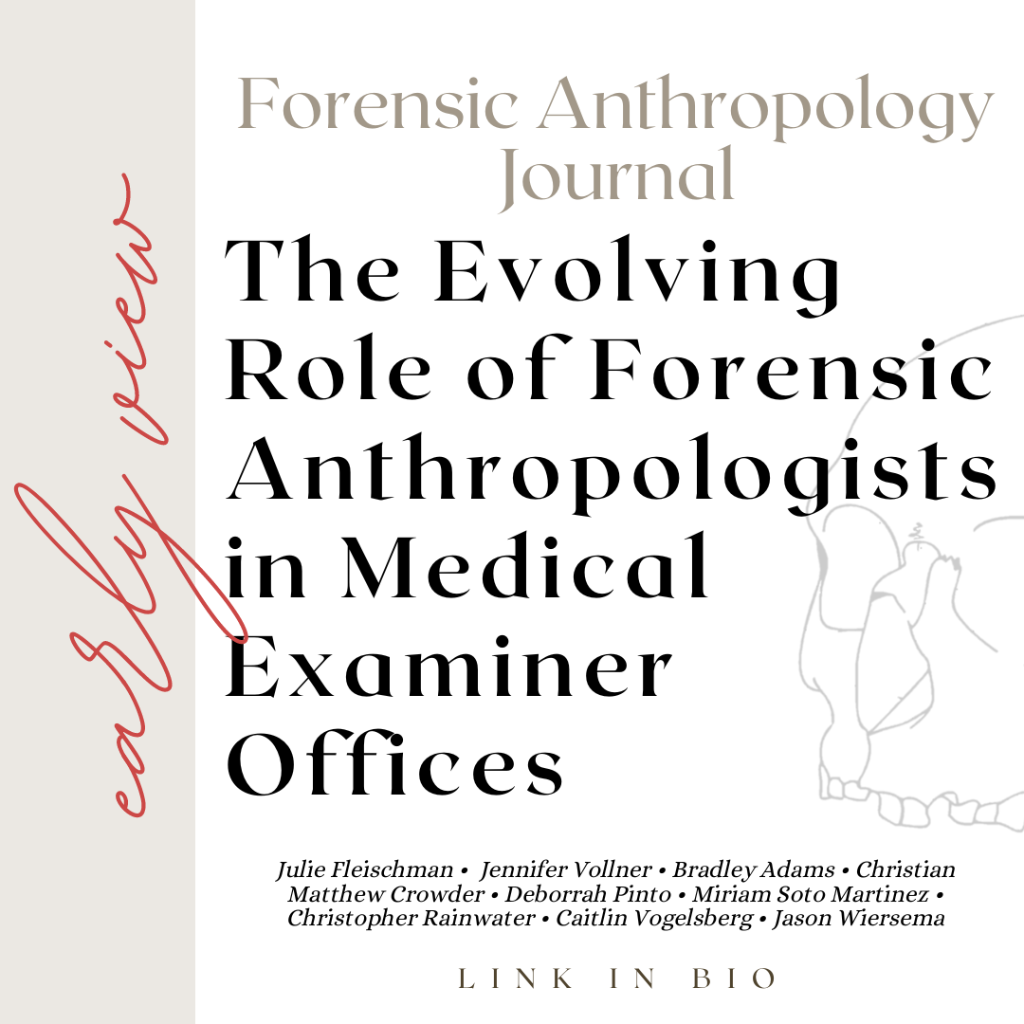 The Evolving Role of Forensic Anthropologists in Medical Examiner Offices