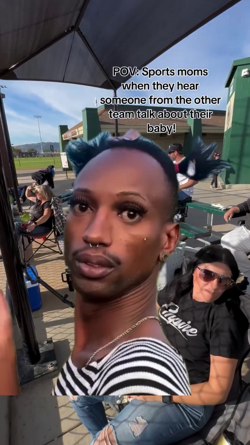 POV: Sports moms when they hear someone from the other team talks about their baby!