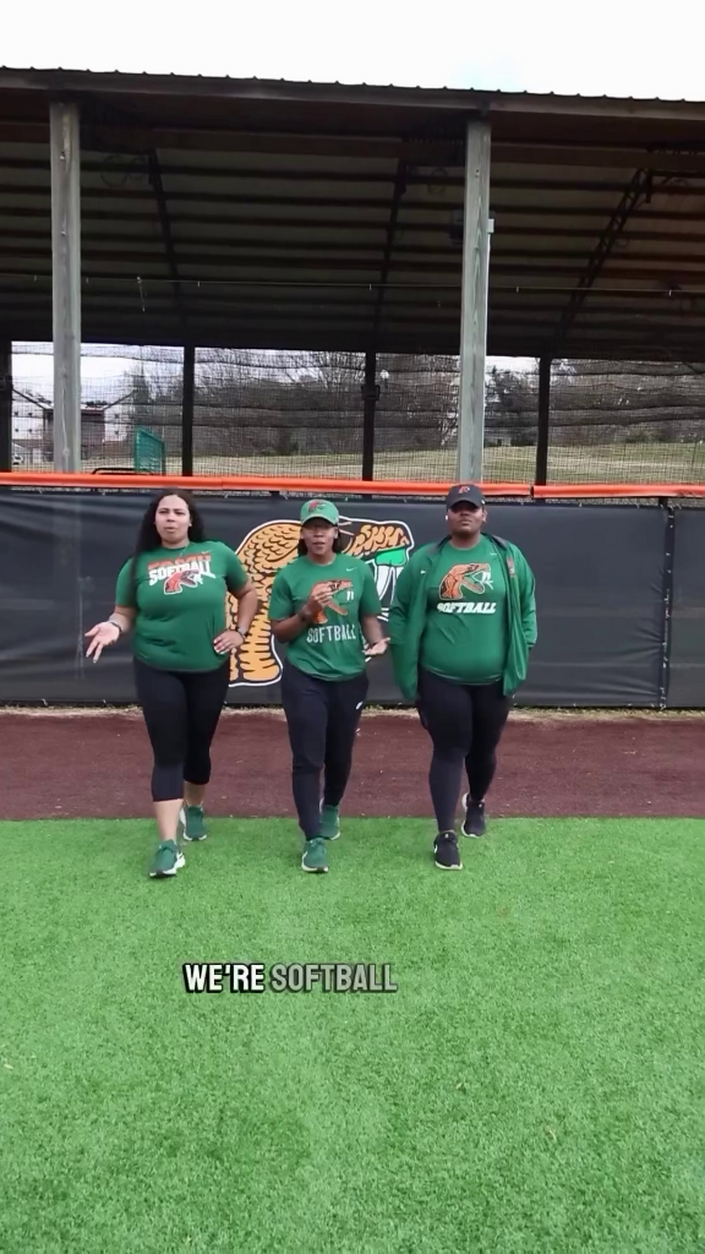 Softball coaches. Of course, they think we're action players. But we're not....