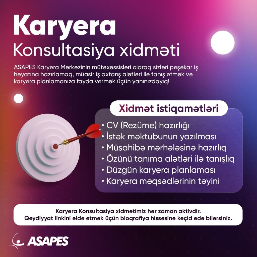 🔐 Karyera konsultasiya xidməti - qeydiyyat