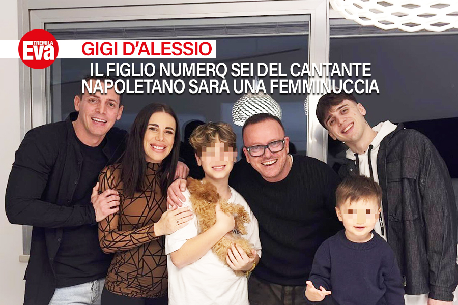 Gigi D'Alessio presenta la sua trib&ugrave;: ecco i suoi cinque figli meravigliosi e cos&igrave; diversi, a cui presto si unir&agrave; una femminuccia - EvaTremila