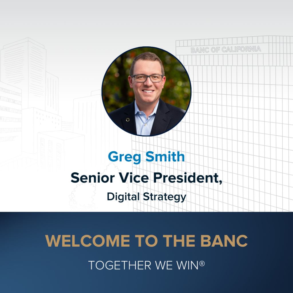 Greg Smith, Senior Vice President, Digital Strategy - New Hire Press Release