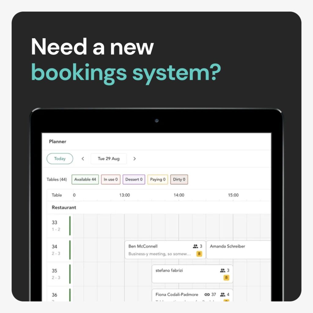 Dojo Bookings Restaurant Management System | Dojo 