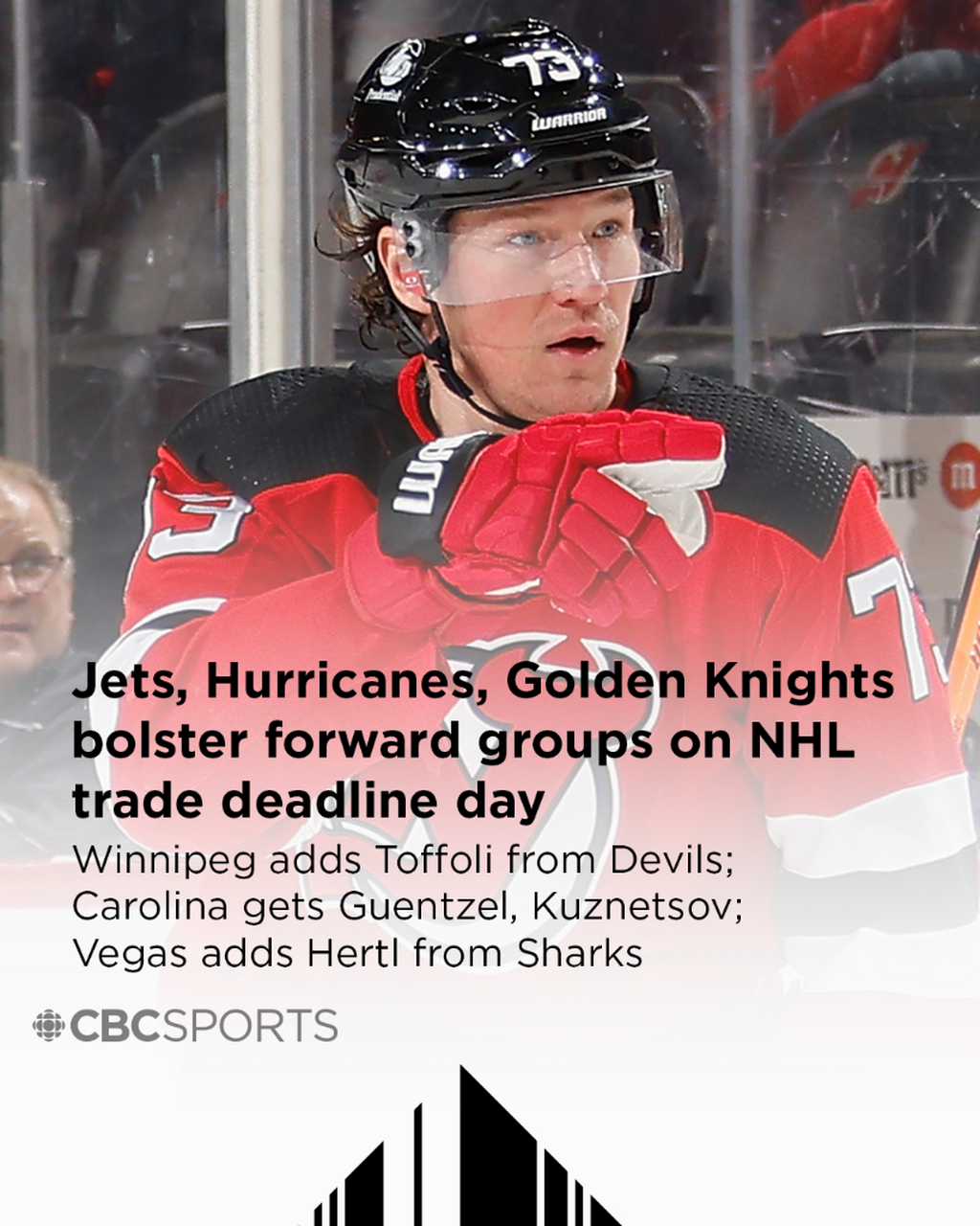 Jets, Hurricanes bolster forward groups for final playoff push on NHL deadline day