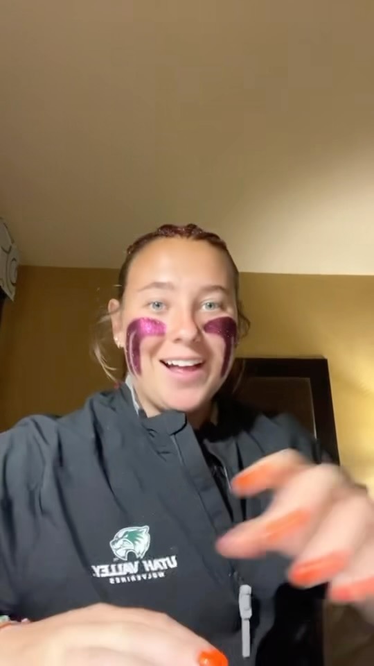 Shine Bright on Gameday with Glitter Hairstyle Idea