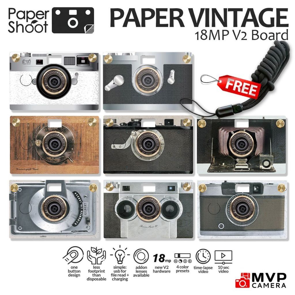 Paper Shoot Digital Vintage Series PSVII 18M MVP CAMERA