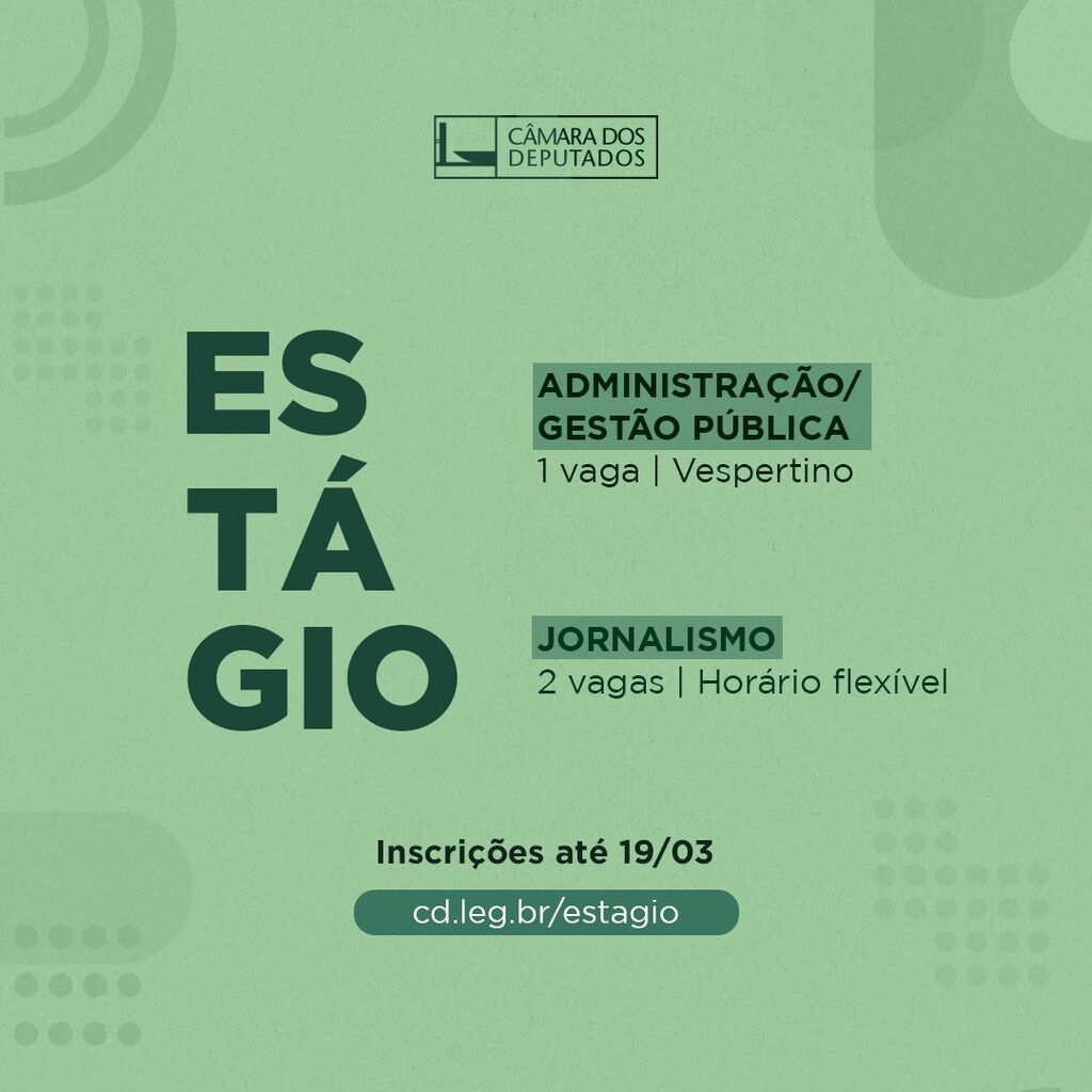 Est&aacute;gio C&acirc;mara dos Deputados