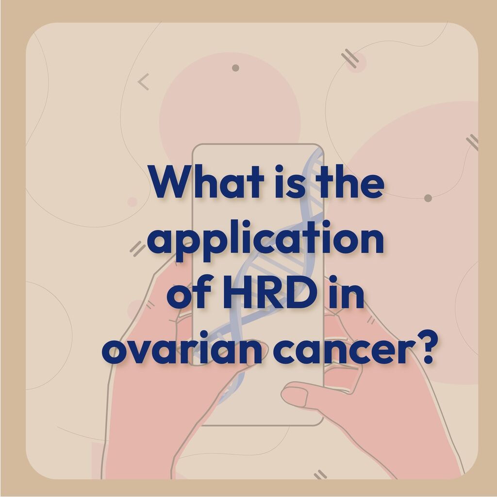 What is the appilcation of HRD in ovarian cancer?
