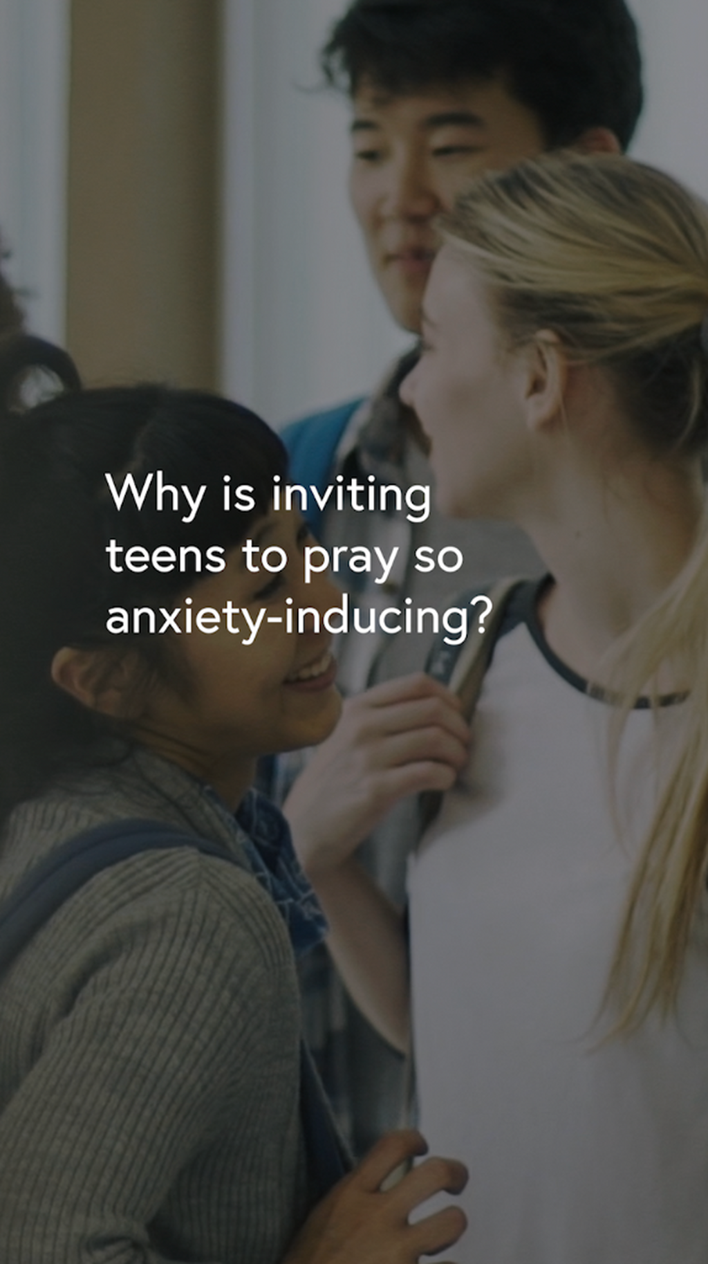 3 new ways to teach teenagers to pray