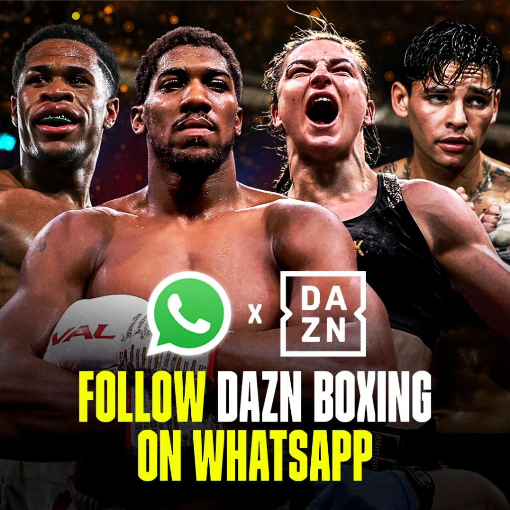 Follow DAZN Boxing on Whatsapp