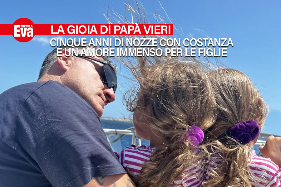 Bobo Vieri, pap&agrave; maturo, per le sue figlie &egrave; impazzito a 50 anni: &laquo;Non credevo di poter provare un amore cos&igrave; folle&raquo;. E ha appena festeggiato 5 anni di nozze con Costanza Caracciolo - EvaTremila