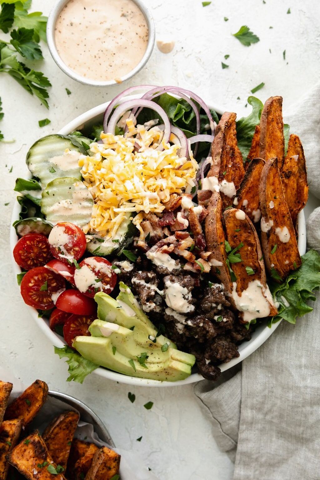 Burger Bowl with Special Sauce