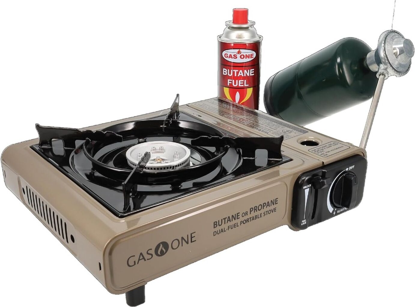 Gas One GS-3400P Propane or Butane Stove Dual Fuel Stove Portable Camping Stove