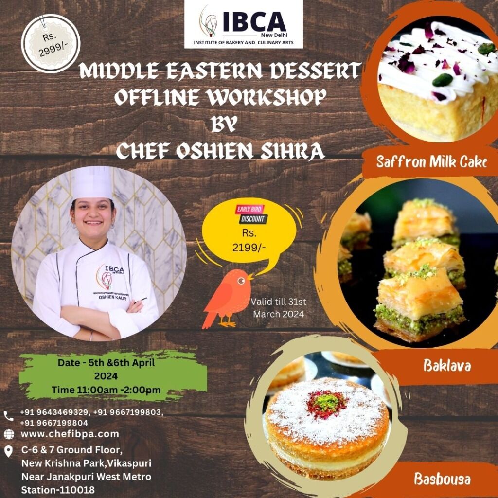 Middle Eastern Dessert "OFFLINE WORKSHOP"