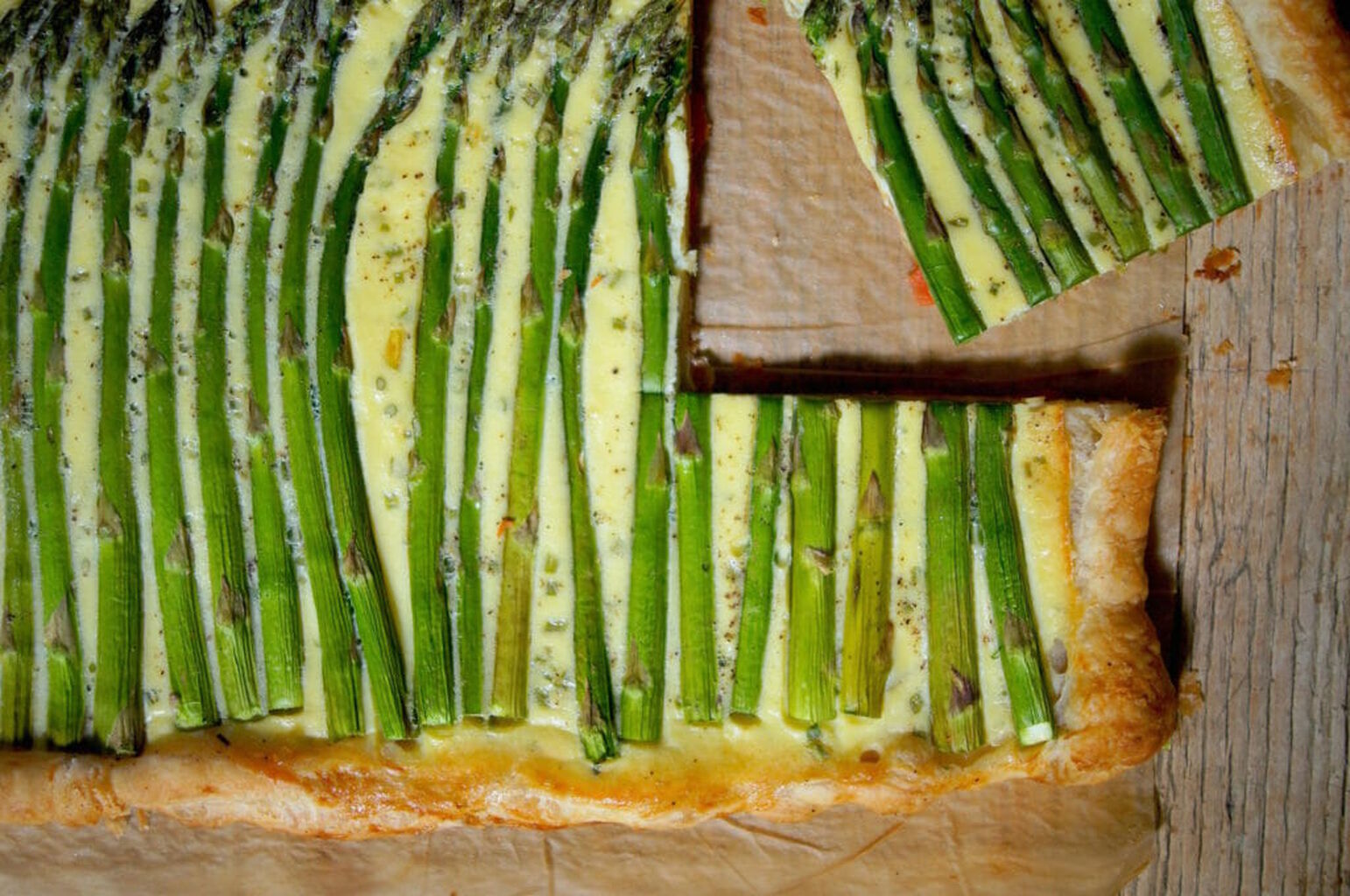 Asparagus and Smoked Salmon Tart is a Perfect Dish for Brunch or Lunc