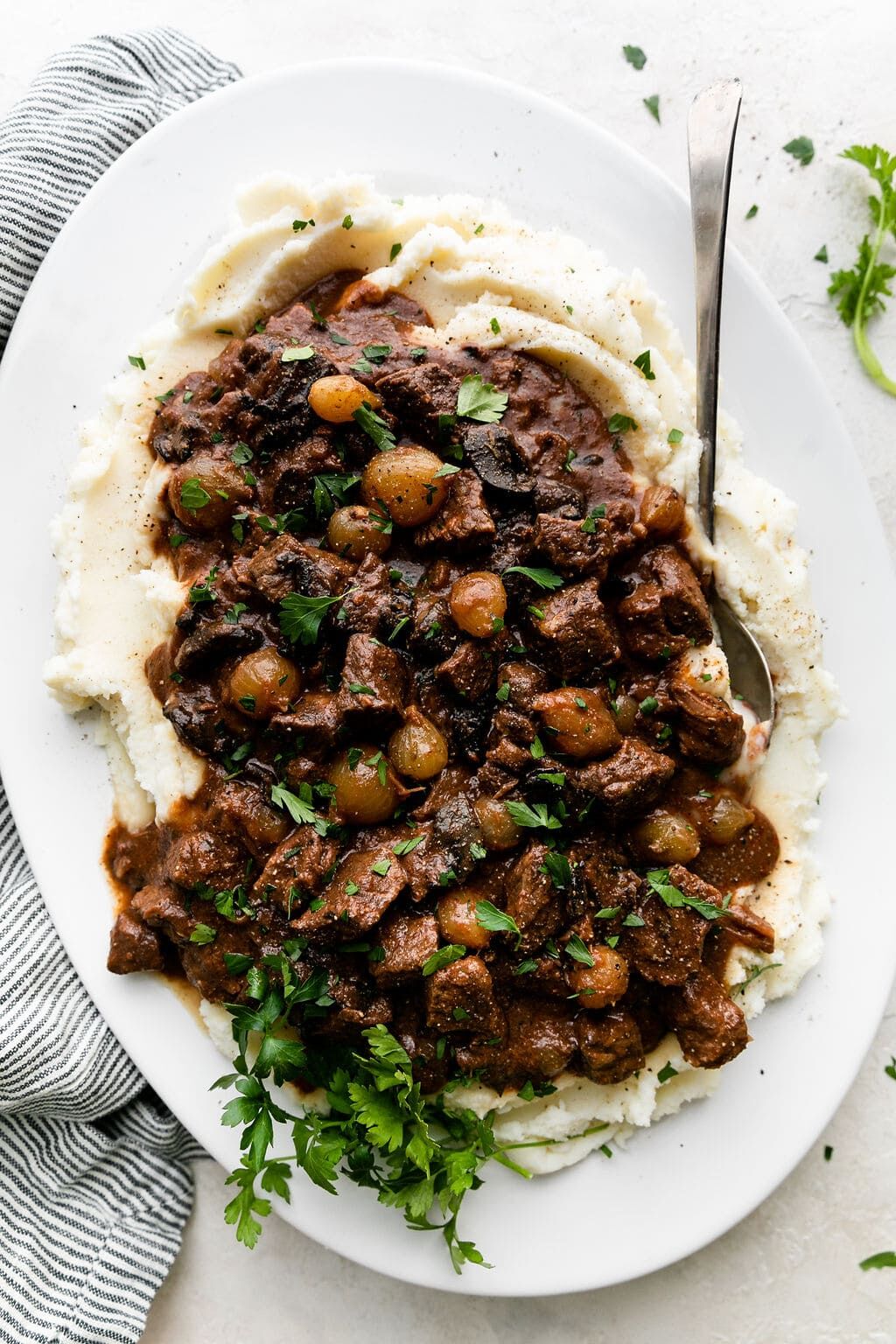 Crockpot Beef Tips with Gravy Recipe - The Real Food Dietitians