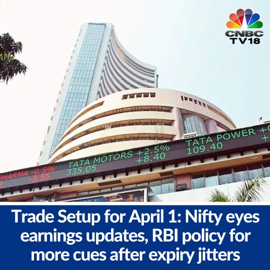 Trade Setup for April 1: Nifty eyes Earnings updates, RBI policy for more cues after expiry jitters
