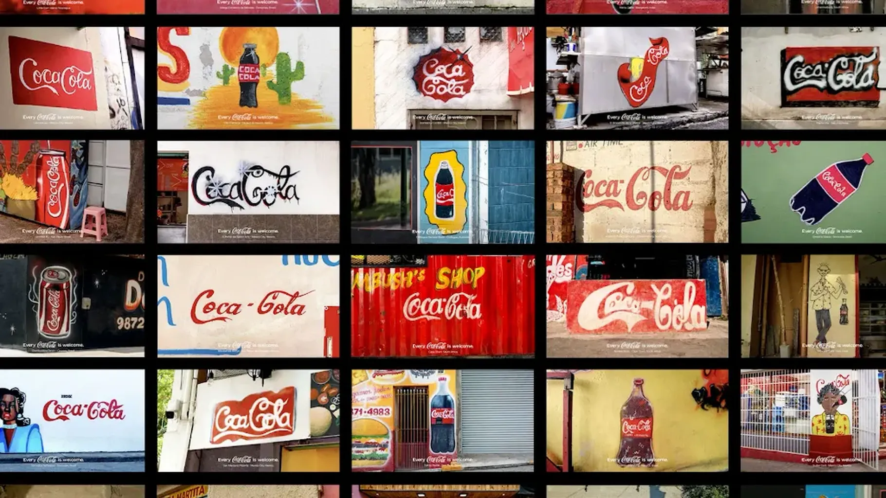 COCA-COLA EMBRACES UNAUTHORIZED STREET-ART VERSIONS OF ITS LOGO IN GLOBAL CAMPAIGN