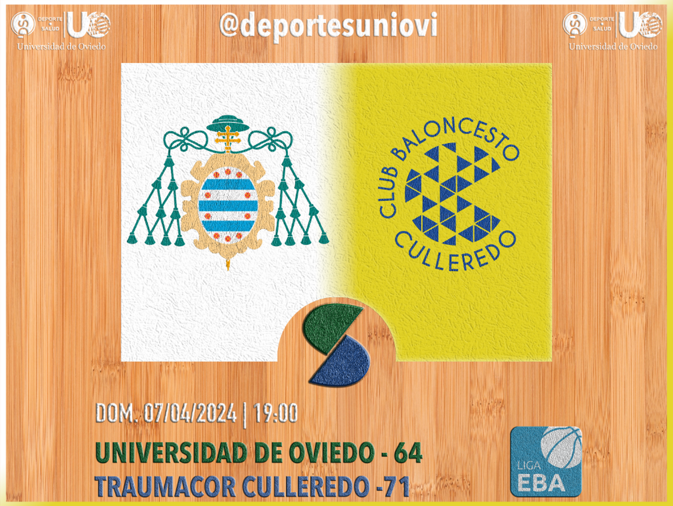 07/04 - GALER&Iacute;A UNI MASC. 🏀 VS. CULLEREDO