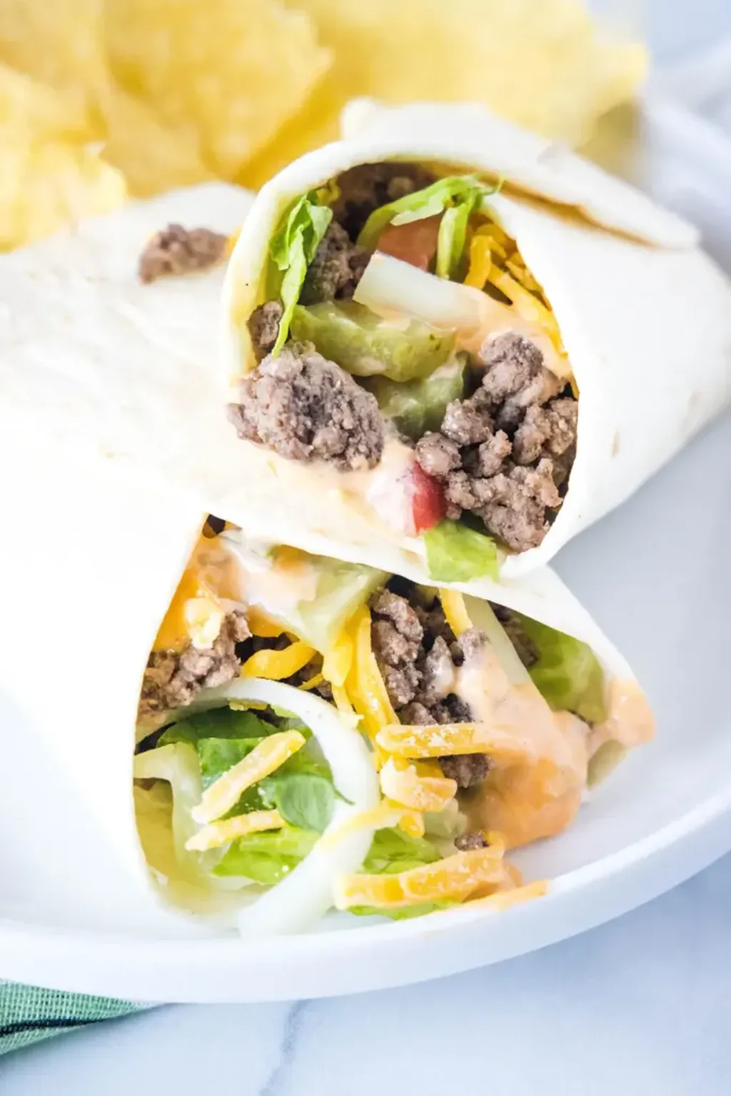 Easy Big Mac Wraps