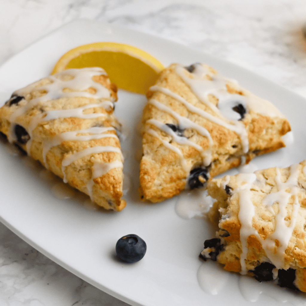 Air Fryer Blueberry Scones - Fork To Spoon